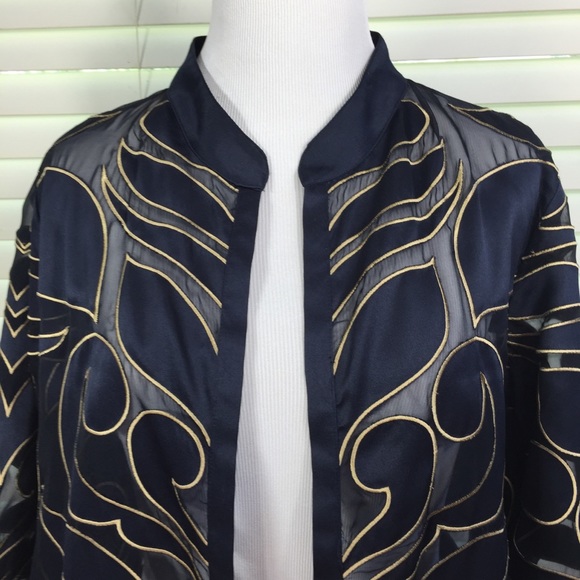 Chico's Travelers Collection Jacket Size 2 (L/12) - Picture 3 of 8